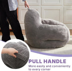 EBENCHICO Bean Bag Chair for Adults, Corduroy Large Bean Bag Chairs for Teens, Comfy Giant BeanBag Sofa Couch with Filler, Reading Chair Floor Sofa for Living Room Bedroom Dorm