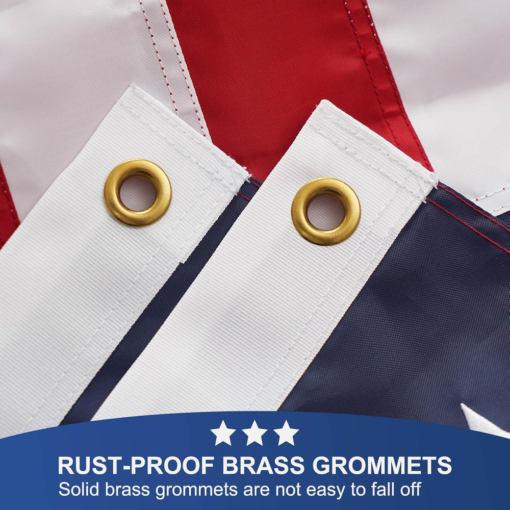 Homissor American Flags for Outside 4x6 Ft US Flag Updated Heavy Duty Nylon