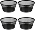 Smgmg Paper Clip Holder, Paperclip Holders for Desk, 4 Pack Paperclip Holder, Magnetic Paper Clip Holder for Desk, Paper Clip Dispenser, Paper Clip Organizer Office (Black)