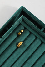 Ring Tray, Velvet Jewelry Trays,Premium Ring Display Case,Luxury Stud Earring Organizer,Green Jewelry Storage