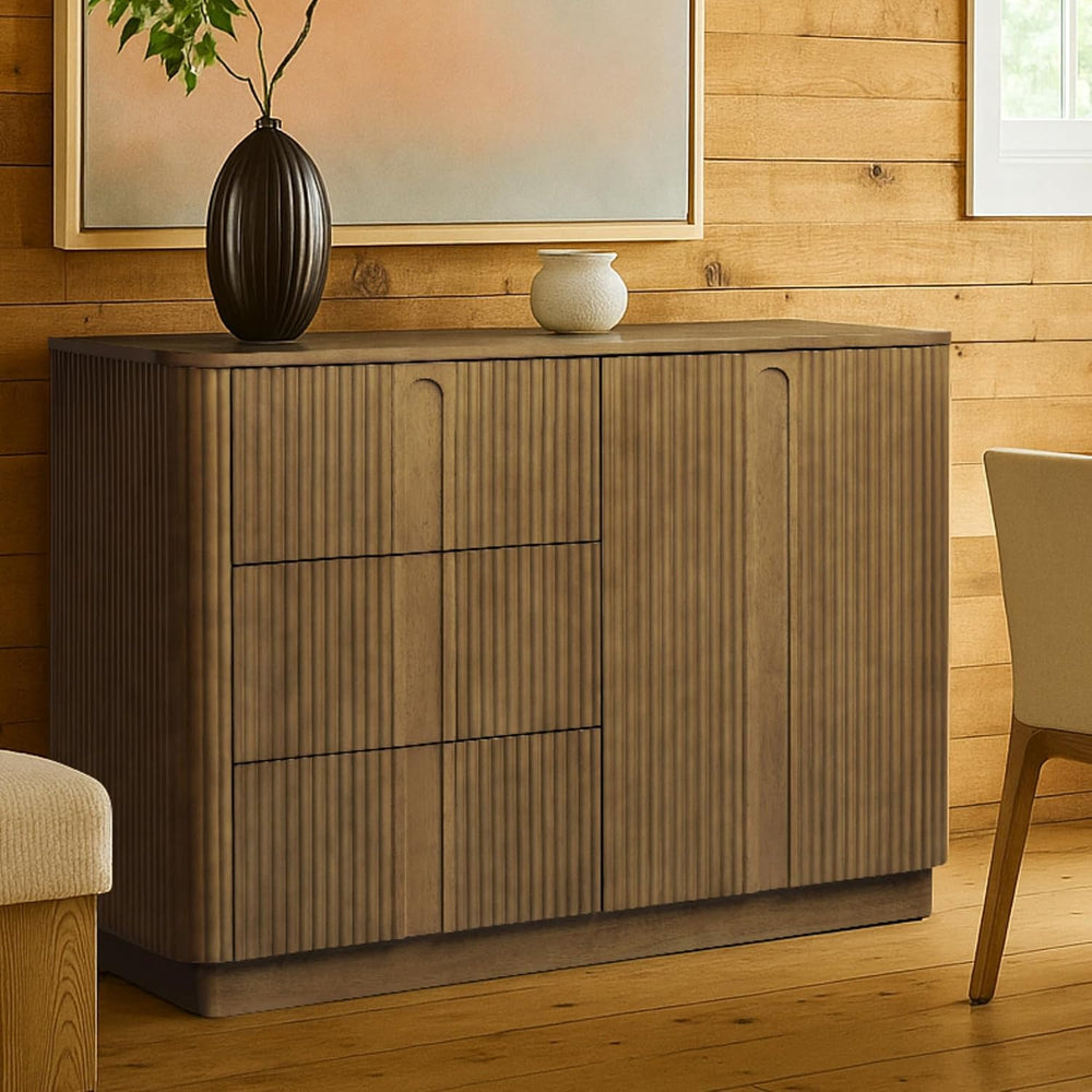 Teamson Home 42'' W Scandinavian Style Sideboard with 3 Drawer 1 Door...