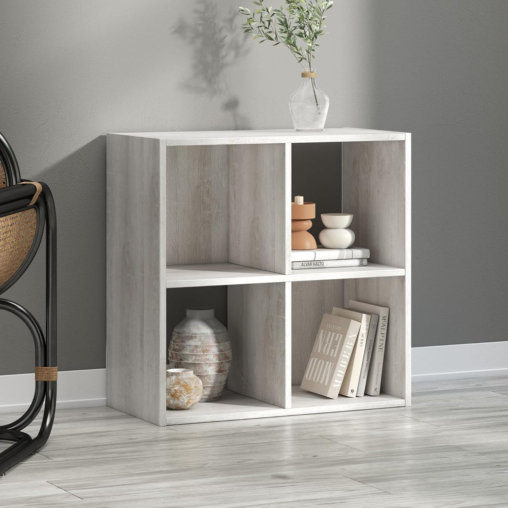 Signature Design by Ashley Paxberry Coastal 4 Cube Storage Organizer or Bookc...