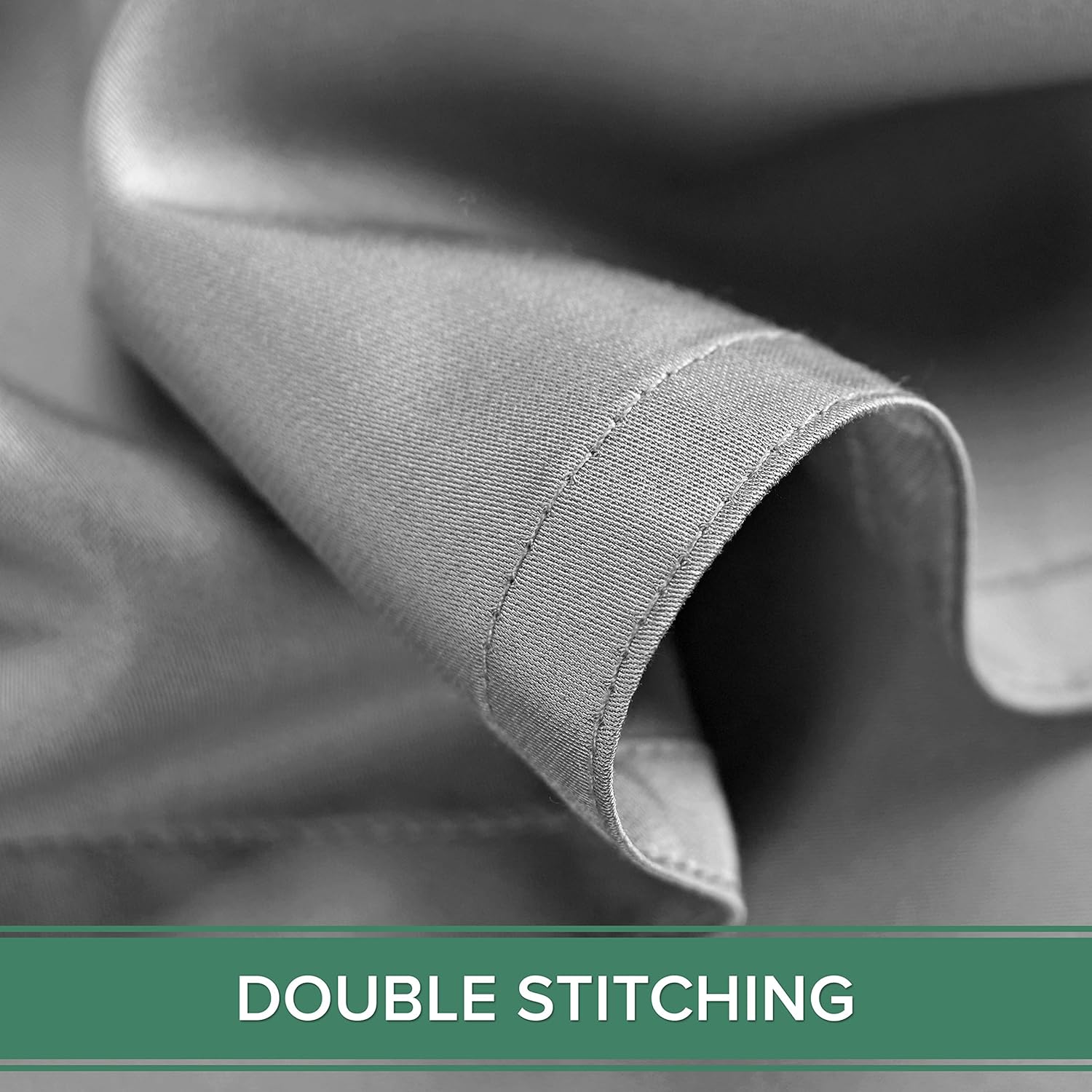 Queen Pillowcases by Pure Bamboo, Genuine 100% Organic Viscose Derived from Bamboo, Luxuriously Soft & Cooling, Double Stitching, Envelope Closure (2 Queen Pillowcases, Stone Grey)