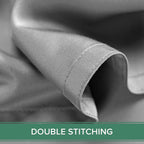 King Pillowcases by Pure Bamboo, Genuine 100% Organic Viscose Derived from Bamboo, Luxuriously Soft & Cooling, Double Stitching, Envelope Closure (2 King Pillowcases, Stone Grey)