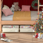Under Bed Storage with Wheels, No Assemble Required 10 inches height Under Bed Storage bins,Large capacity Rolling Under bed Shoe Storage containers，dorm under bed storage drawers