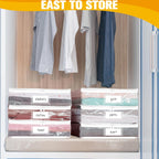 Plastic Storage Bags with Easy-Glide Zipper, Pack of 8, Durable Clear Vinyl Zippered Storage Bags for Clothes Sweaters Comforters Blankets Sheets Bedding (12 x 12 x 12 Inch)