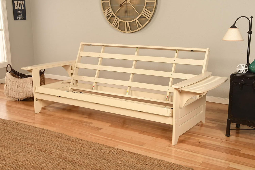 Kodiak Furniture Futon Set, Full, White