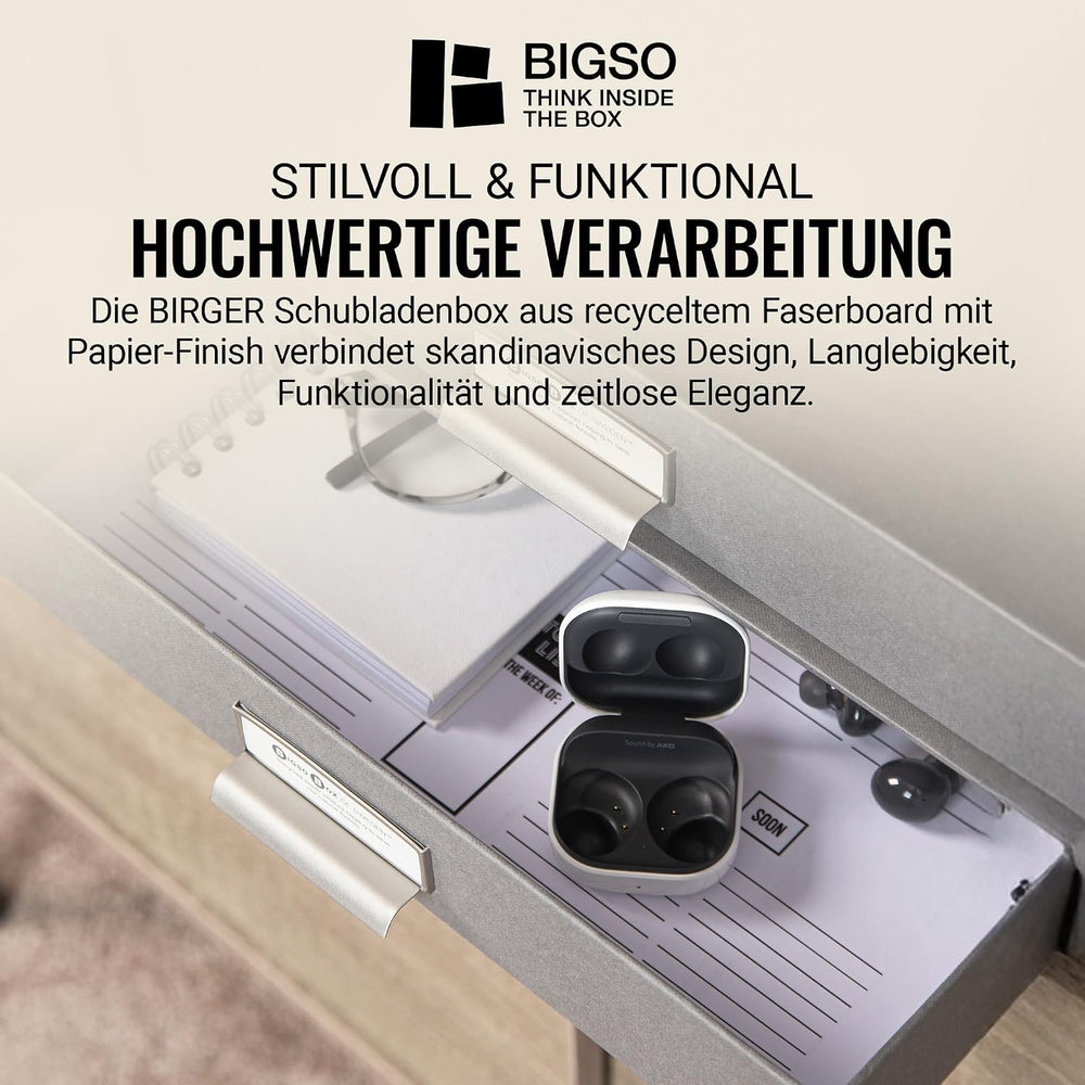 STORE.IT Bigso Box Birger 943154144 Storage Box with Drawers 33 x 25 x 14.5 c...