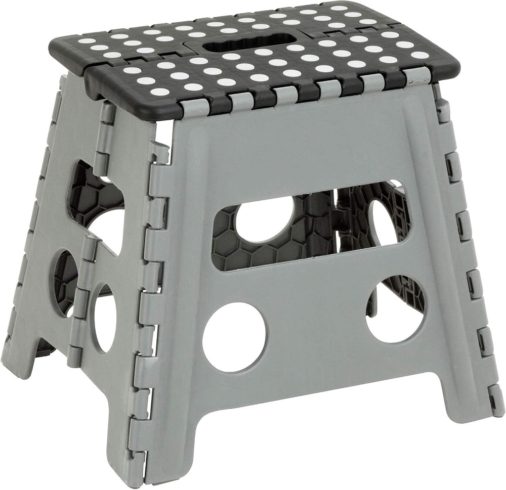 Honey-Can-Do TBL-02977 Folding Step Stool with Anti-Slip Surface, 12.8-Inch,M...