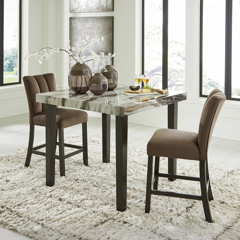 Signature Design by Ashley Jazmore Contemporary Counter Height Dining Table w...