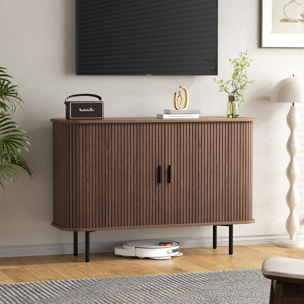 FiveWillowise 47''W x 32''H Buffet Sideboard Cabinet with Sto...