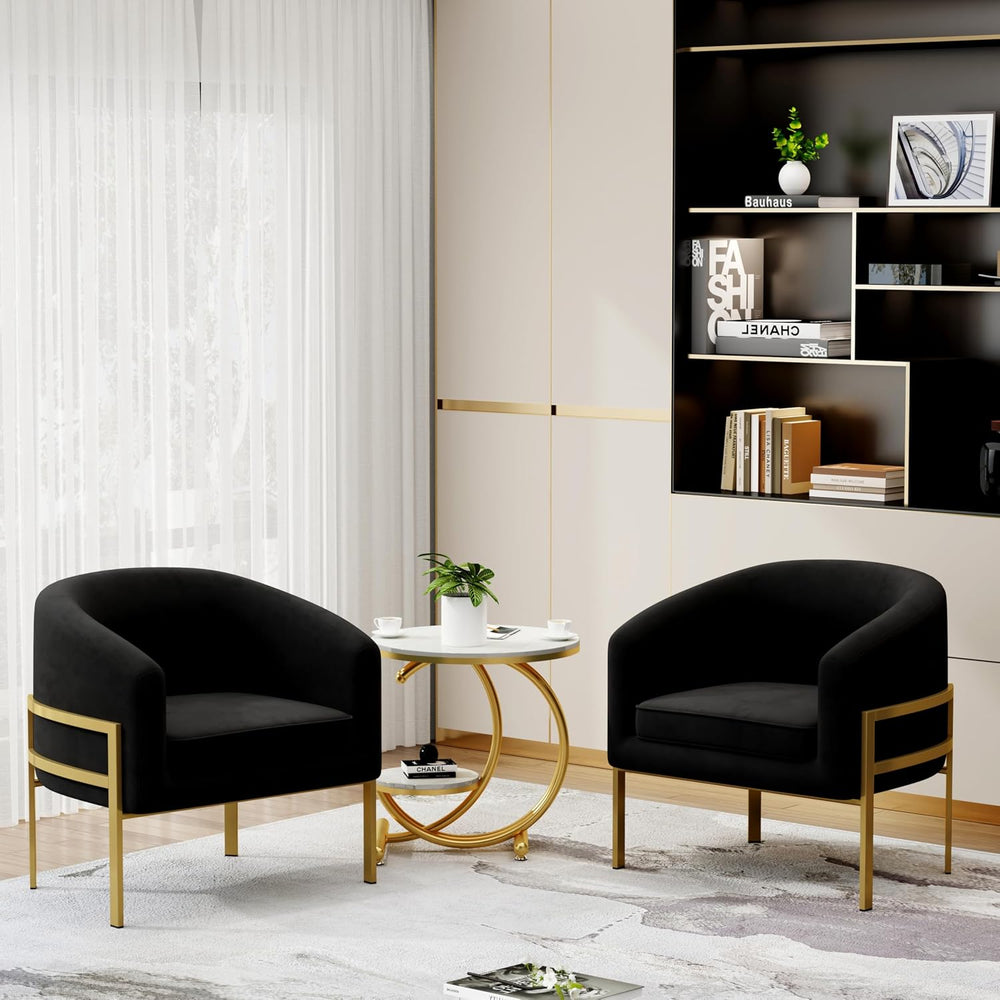 annjoe Accent Chair Barrel Chairs Upholstered Living Room Chair Arm Chairs wi...