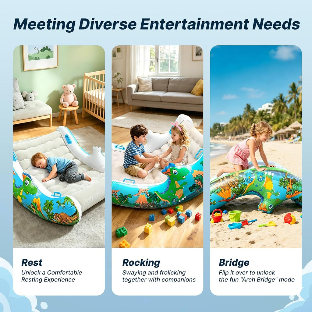 Sensory Inflatable Rocking Chair-Toddler Inflatable Rocking Chair for Sensory Needs, ADHD & Calming, Built in dual function air pump, Autism Sensory Products for Sensory Room, Ideal Gift for BoysGirls
