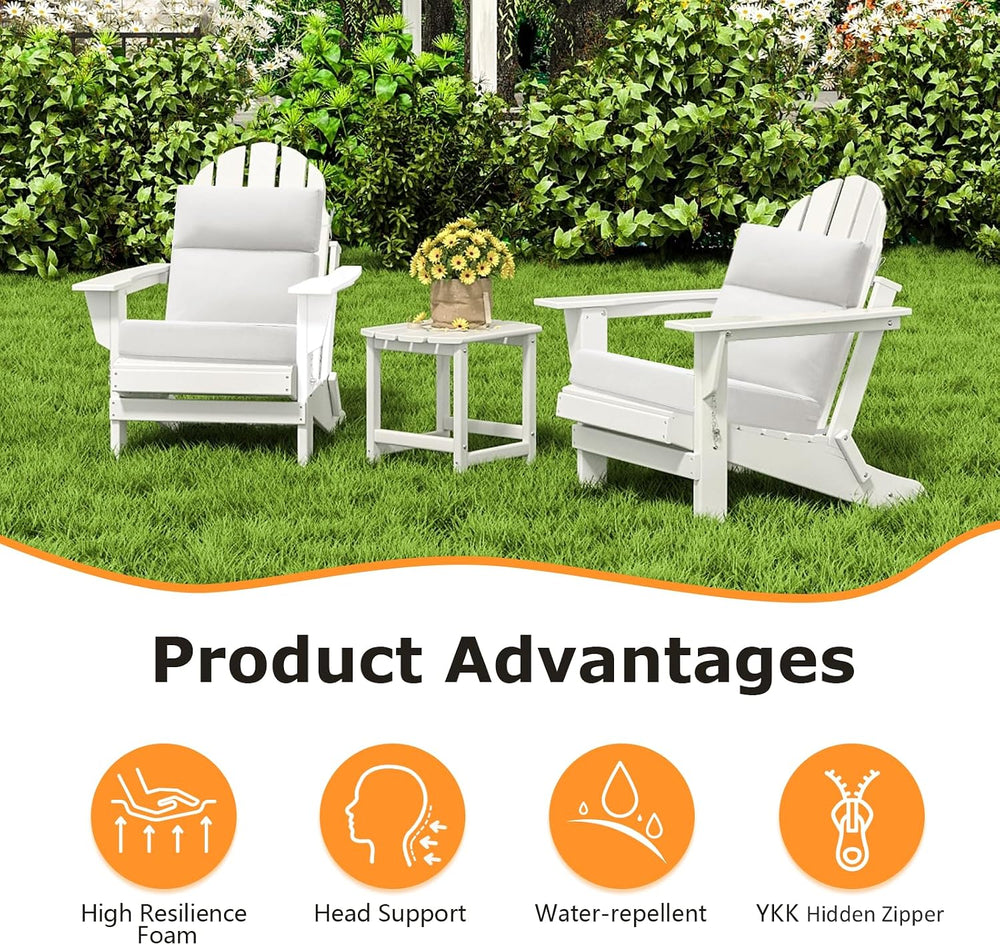 Unimatta Outdoor High Back Chair Cushion Seat Pads, 44 x 21 Inch Water-Repell...