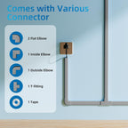 Yecaye 142in Wall Cord Hider for 2-3 Cords, On-Wall Cord Cover Channel, Cable Concealer, Cable Cover Cords Management for Home Office, W0.94in H0.47in, Grey