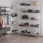 24" Deep x 60" Wide x 86" Height Wire Shelving Kit | 5-Tier | NSF Commercial Storage Rack Unit
