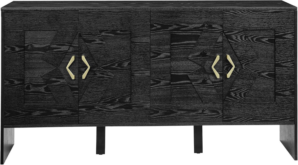 Mid Century Modern Sideboard Buffet Cabinet and TV Media Console 60 Inch with...