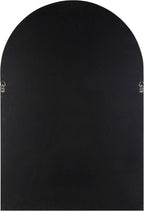 Kate and Laurel Hutton MidCentury Modern Farmhouse Arch Mirror, 24" x 36", Walnut Brown Finish