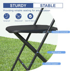 60 Pack Black Folding Chairs, Plastic Folding Chairs Outdoor Indoor, 350lb Capacity,Portable Event Chair, Lightweight Folding Chair,for Events Office Wedding Party Rental Picnic Patio