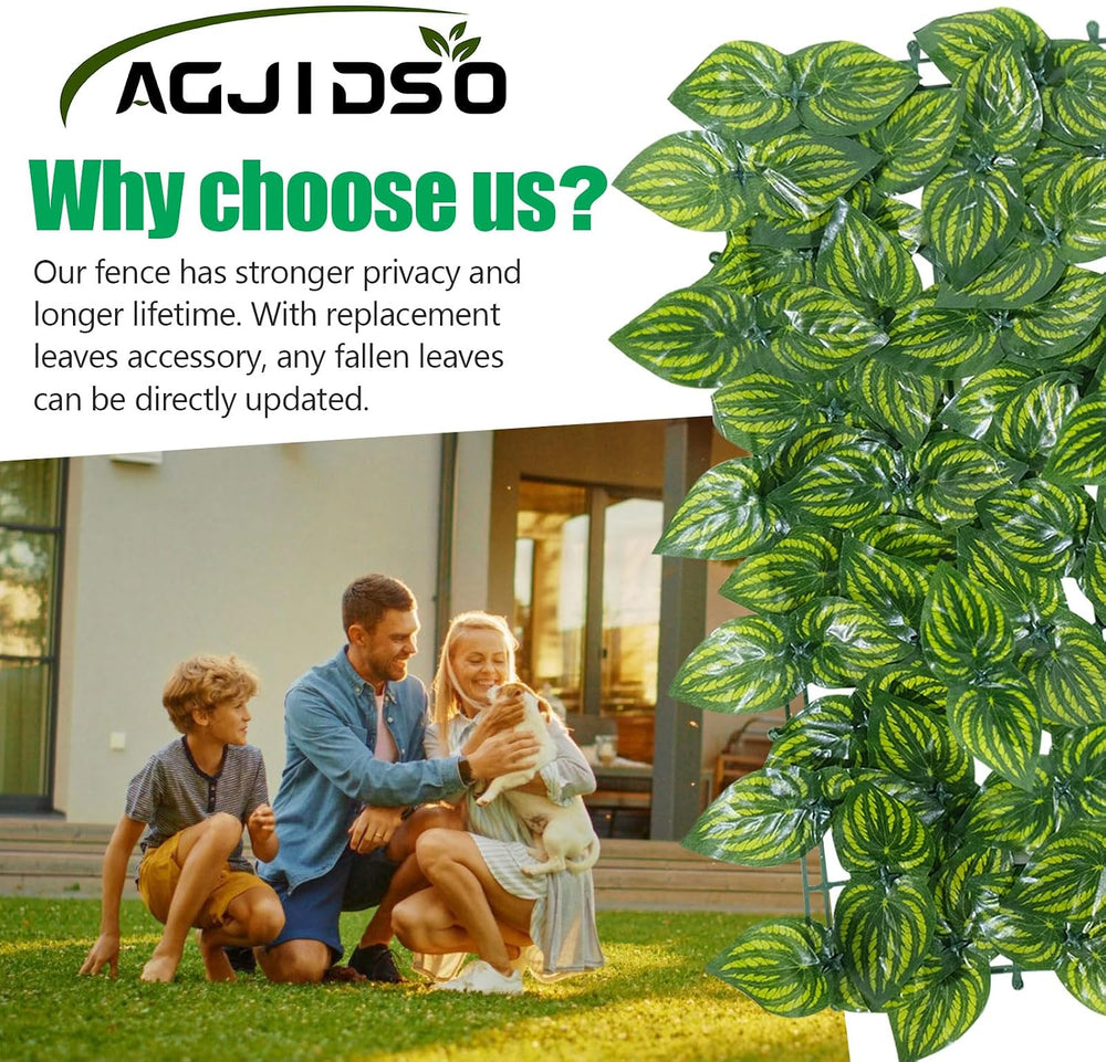Artificial Ivy Privacy Fence Screen(No Assembly Required), 240"x40"...