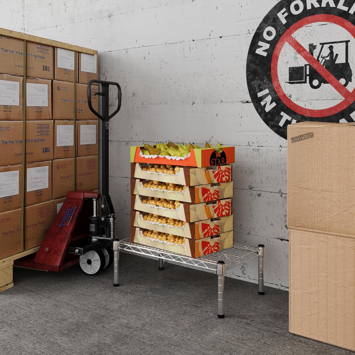 14" Deep x 24" Wide x 8" Height Wire Shelving Kit | 1-Tier | NSF Commercial Storage Rack Unit
