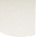 Spatial Order 24" Quinn Modern Ottoman - Cream White Boucle