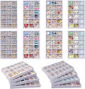 8 Pack Earring Organizer Holder Velvet Jewelry Tray for Drawer Stackable Jewelryy Organizer Divided Display Tray for Earring 18 Grids