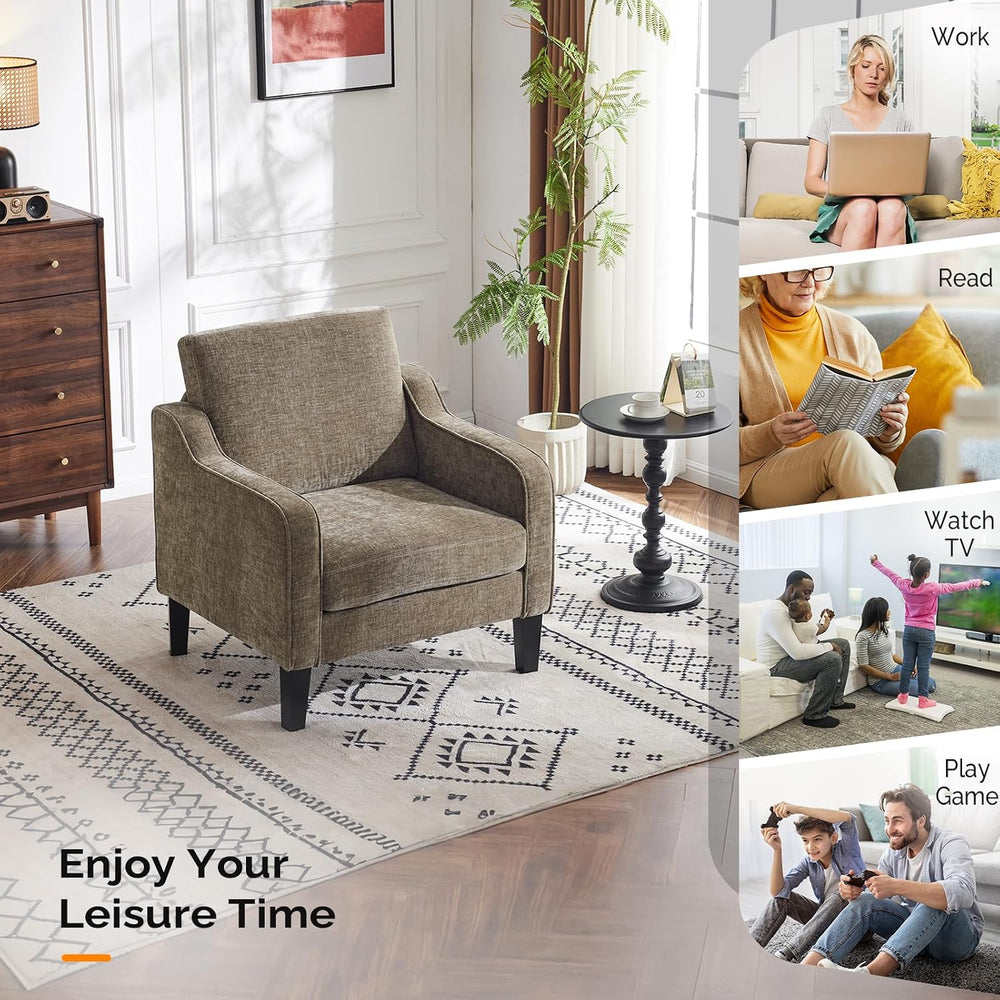 VINGLI Accent Chairs Set of 2, Modern Traditional Armchair for Living Room | ...