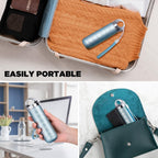 Zannaki Metal Travel Pill Organizer, Portable Waterproof Weekly Pill Box, Large Aluminum Alloy Pill Case Container, BPA Free 7 Day Daily Medicine Organizer Holder for Vitamin, Fish Oil, Supplement