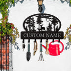 Personalized Key Holder for Wall, Custom Metal Deer Cabin Key Hooks with Name, Metal Key Holder Hooks Organizer Rack, Key Hanger Decor for Kitchen, Entryway, Hallway, Office, Doorway