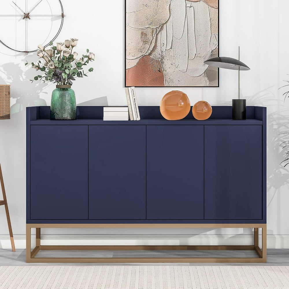 LUMISOL Sideboard Buffet Cabinet with Storage, Modern Storage Cabinet with 4 ...