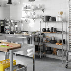 14" Deep x 36" Wide x 54" Height Wire Shelving Kit | 4-Tier | NSF Commercial Storage Rack Unit