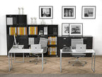 SHW Mission 48 x 48 Inches L-Shape Home Office Computer Desk, White