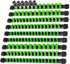 Socket Organizer Drive ABS Tools - Green Socket Holder, Premium Quality 9 Pieces Socket Holders Kit 1/4-Inch x 48 Clips, 3/8-Inch x 45 Clips, 1/2-Inch x 36 Clips（9PC,Green