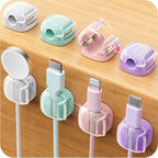8 Pack Cord Holder, Cord Organizer Cable Clips Clasp, Adhesive Cute Cord Clips Phone Charger Wire Keeper Organizer for Home Office Desk Car Wall Desktop Nightstand, Stocking Stuffers Gifts for Women