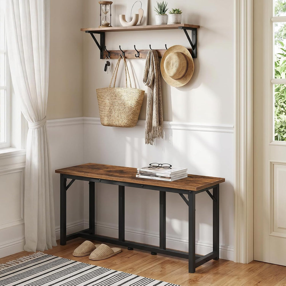 MAHANCRIS Dining Bench, Dining Table Bench, Industrial Kitchen Bench | 31.5 I...