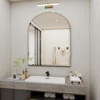 Arched Bathroom Mirror, 24X40 inch Arched Frameless Mirror, Arch Wall Mirror，Frameless Mirrors for Bathroom,Beveled Bathroom Mirror.