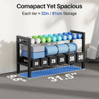 Dumbbell Rack Weight Stand Holder 2-Tier 31 IN Adjustable Weight Rack For Home Gym (Rack Only)