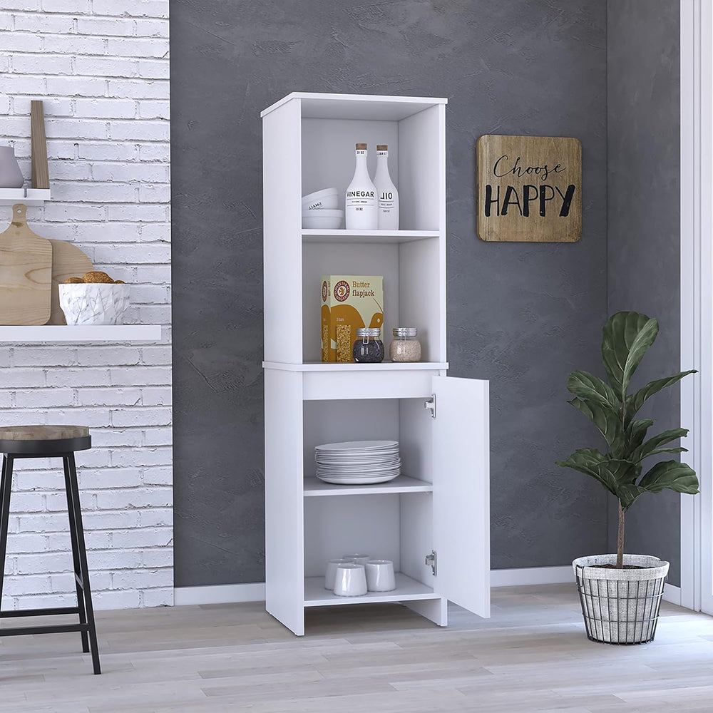 17.7" D*15.7" W*59.3" H Corner Freestanding Storage Cabinet wi...