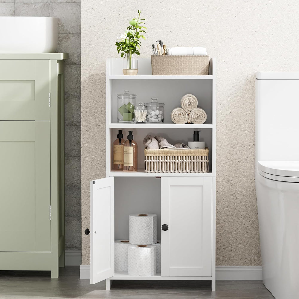 Homhedy Small Bathroom Storage Cabinet, Toilet Paper Storage Cabinet | Bathro...