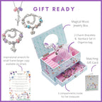 Ballerina Unicorn Kids Jewelry Box for Girls & Little Girls Jewelry Box Organizer - A unicorn music box gift