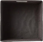 Amazon Basics Collapsible Cube Storage Organizer Bins, 6-Pack, 10.5 x 10.5 x 11 inches, Black