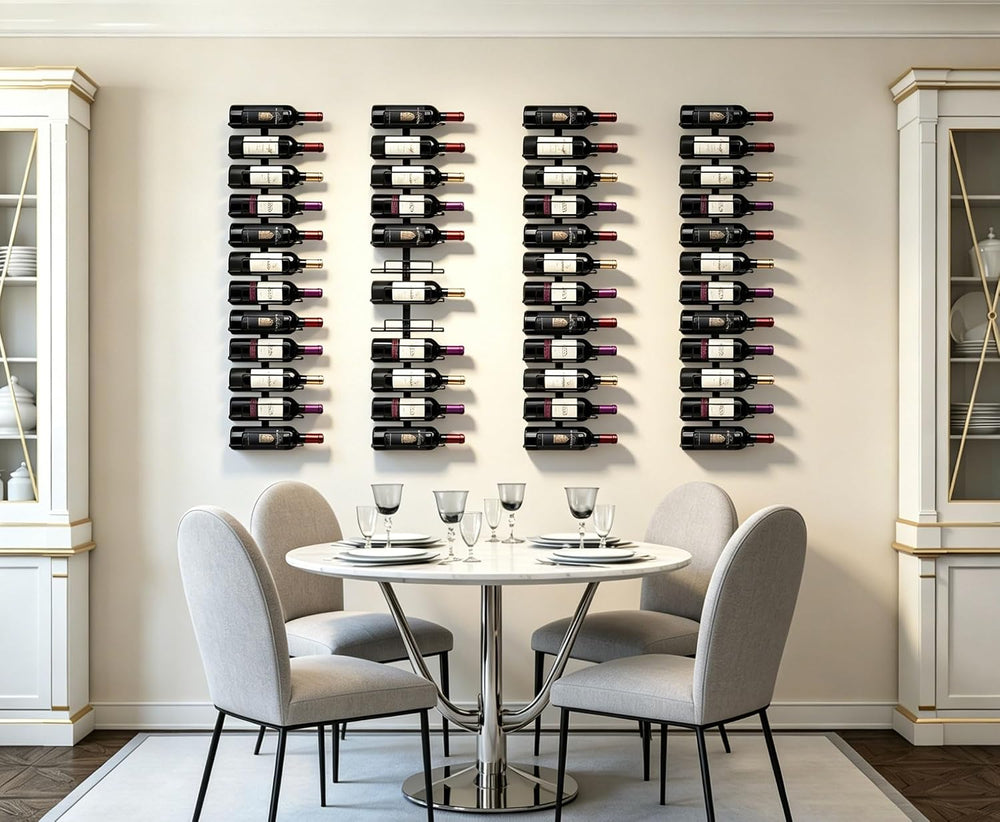 24 Bottles Wall Mount Wine Rack | Wall Wine Bottle Racks for Display and Stor...