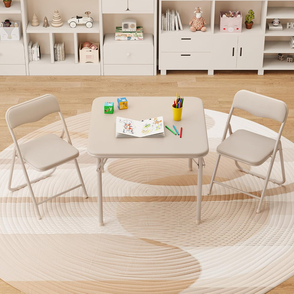 LinTimes Mini Folding Table & Chair Set - 20lb, Simple, Multi, 27.95x26.8...