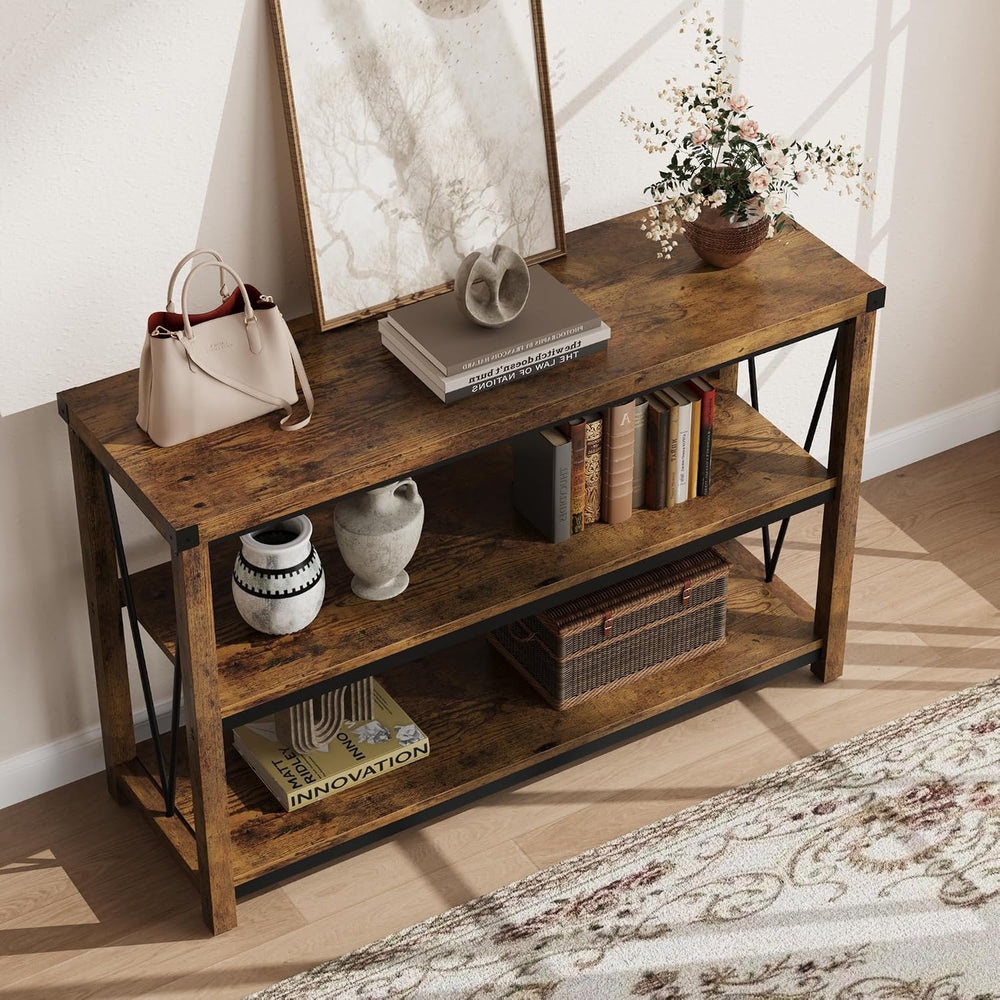Garvee Farmhouse Console Table, 47 in Narrow Long Entryway Table with Storage...