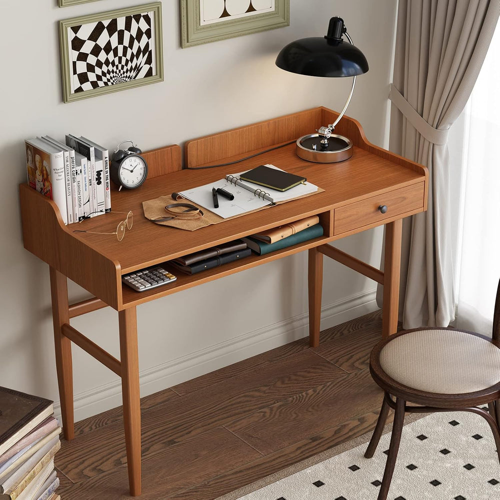 Vintage-Style Desk with Scandinavian Flair, Computer or Laptop Desk, Writing ...