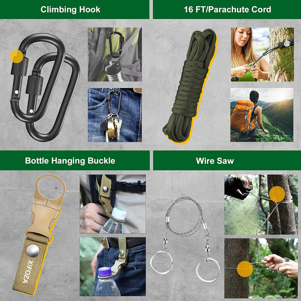Survival Kits 27 in 1, Survival Gear and Supplies, Christmas Stocking Stuffer...
