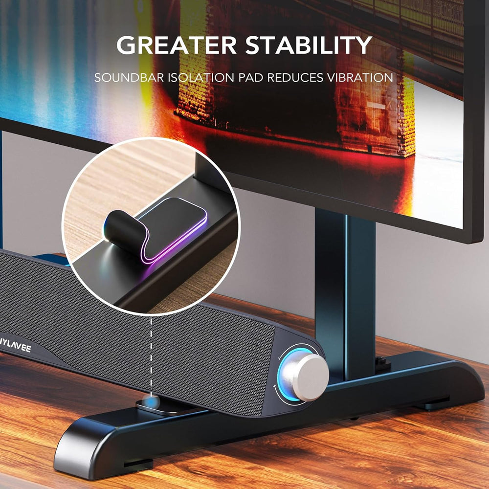 AX WABER Universal TV Stand, Table Top TV Stand Base Wobble Replacement for M...