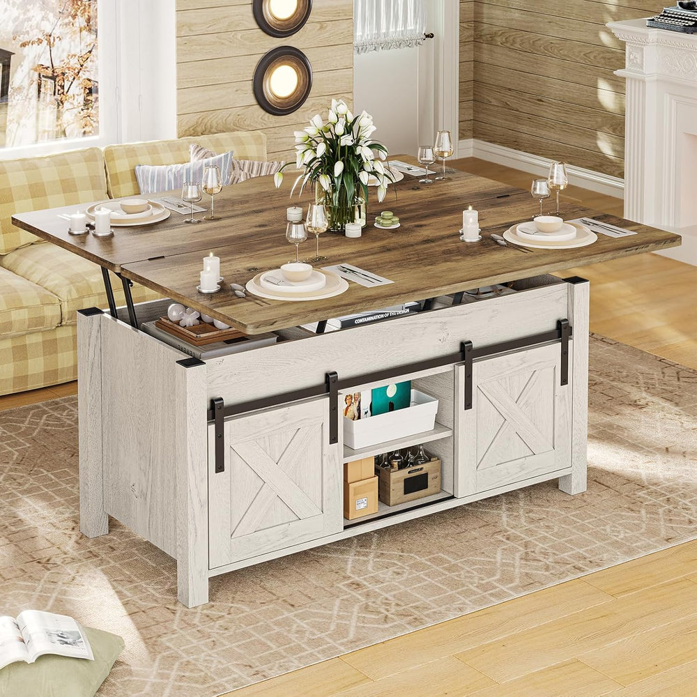SEDETA Lift Top Coffee Table, 4 in 1 Multi-Function Convertible Coffee Tables...