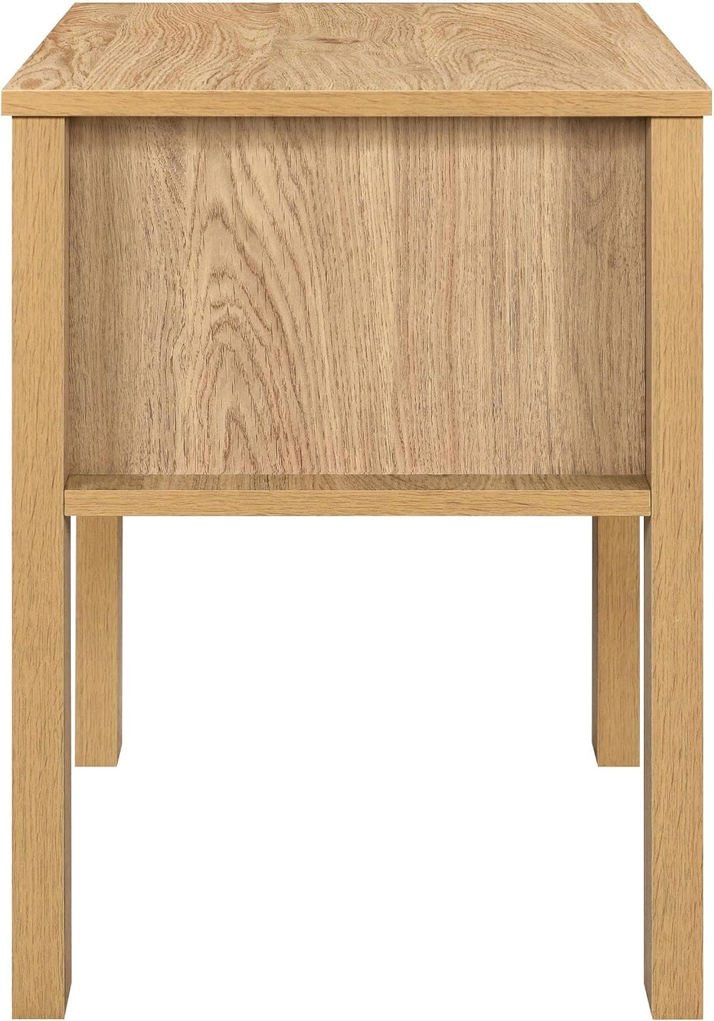 New Classic Furniture Thayer Wood 1-Drawer End Table/Bedside Table in Natural